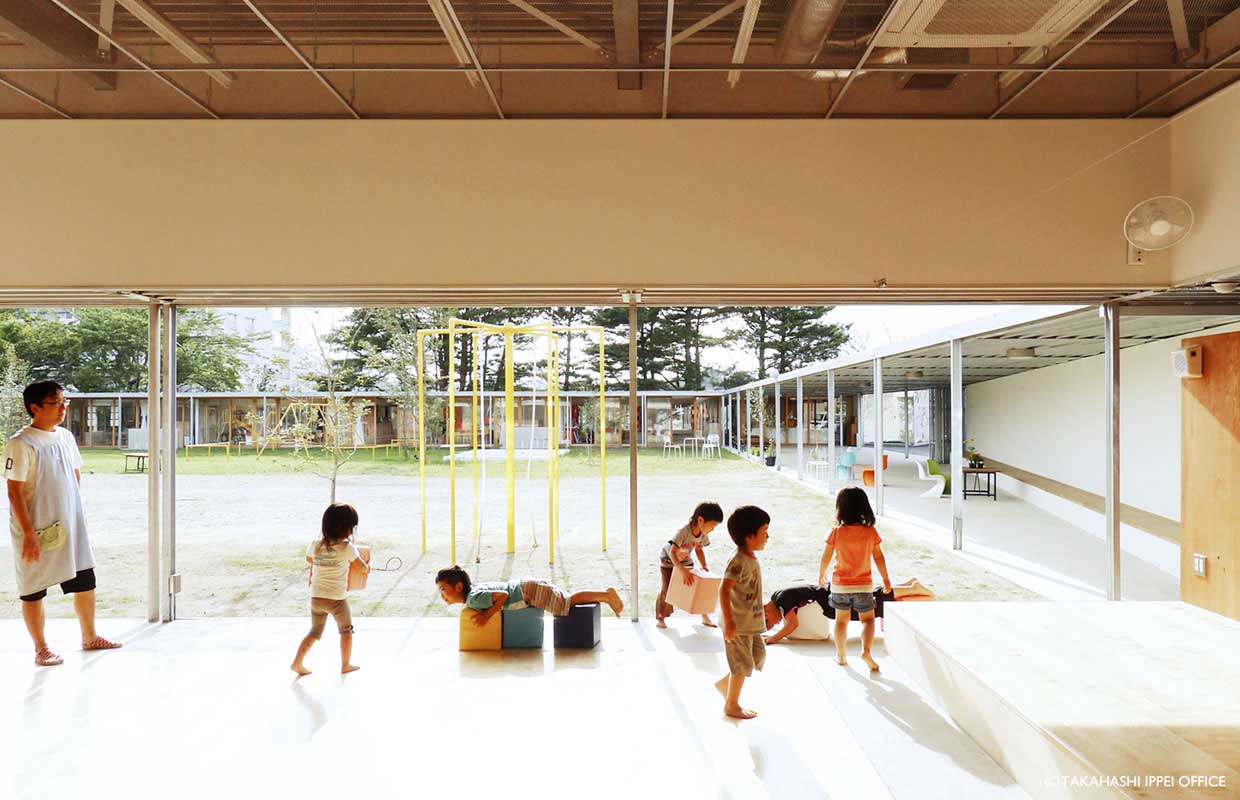 educational-architecture-kindergarten-architecture-Ippei-Takahashi-Shichigahama-Japan
